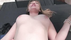 StreetBlowjobs: Shaved Jae Lauren missionary fucking