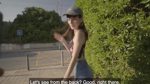 PublicAgent: Spanish babe Caomei teasing natural tits