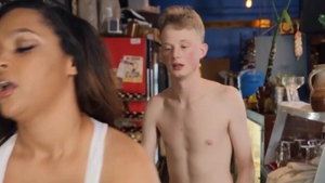 BabyGotBoobs - Doggy fucking pierced american in jeans